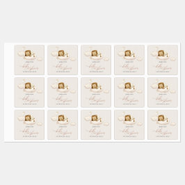Lion Baby Shower Labels Etiketten