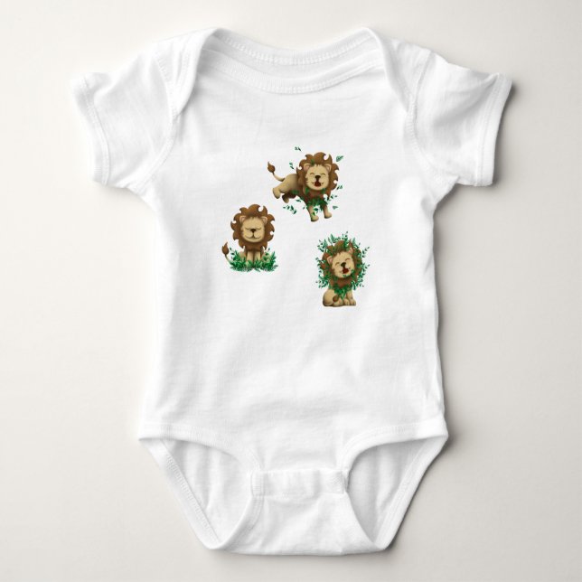Lion Baby Strampler (Vorderseite)