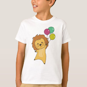 Lion Ballons vole vers le haut de mignons animaux