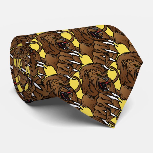 Lion Big Claws Sports Football Cravate de basket-b (Roulé)