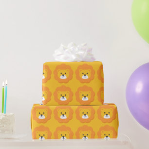 Lion Birthday Kids Art Geschenkpapier