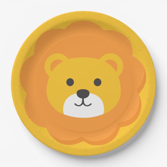 Lion Birthday Kids Room Wall Art Paper Teller (Vorderseite)