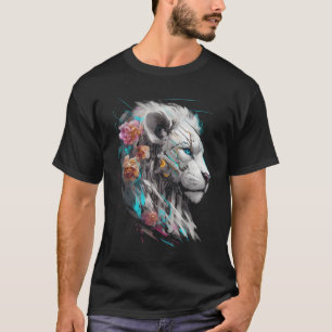 Lion Blume Blue Eyes Zoe Animal Lion 1 T-Shirt
