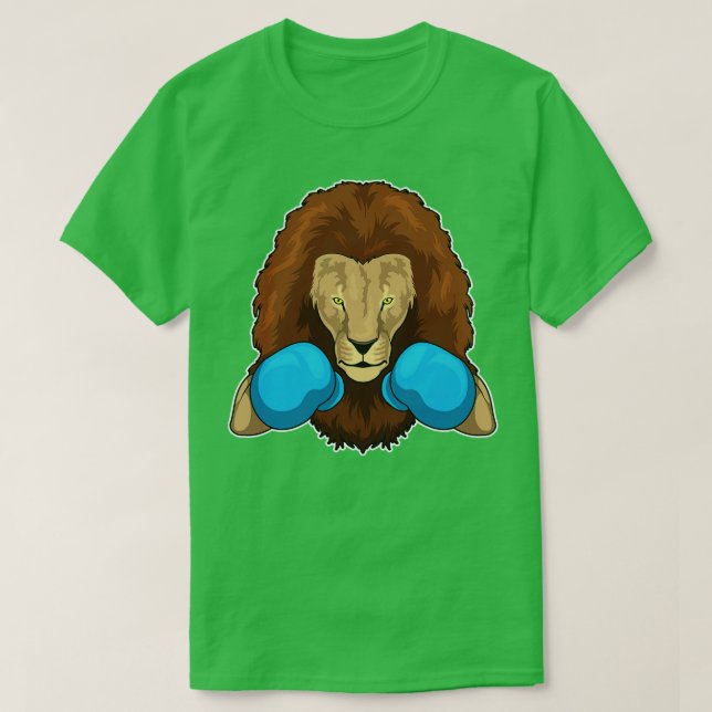 Lion Boxer Boxhandschuhe 2 T-Shirt (Design vorne)