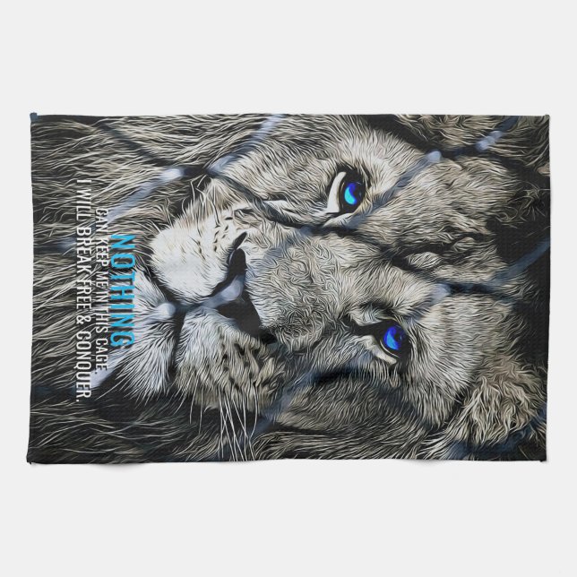 Lion Break Free Geschirrtuch (Horizontal)