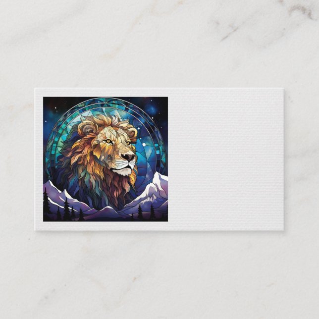 Lion Business Cards Visitenkarte (Vorderseite)