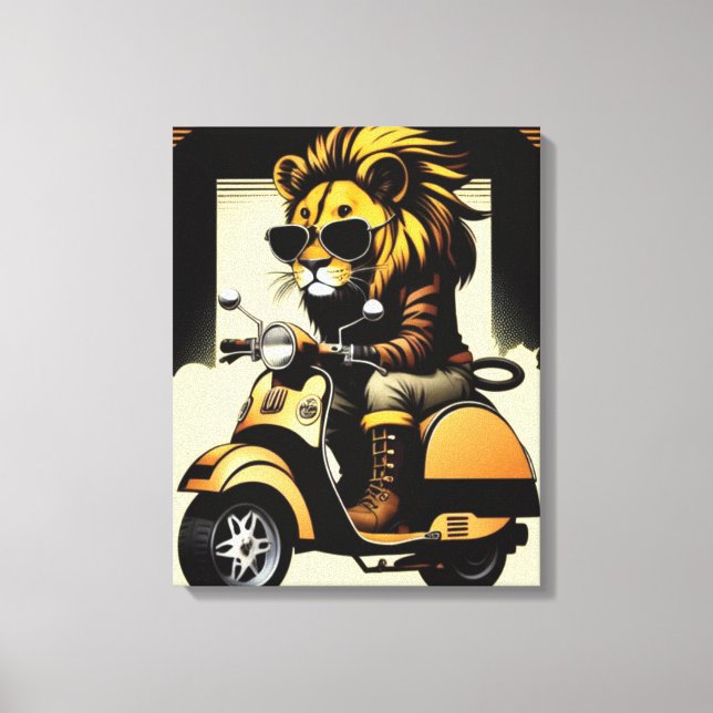 Lion Canvas Print Leinwanddruck (Vorderseite)