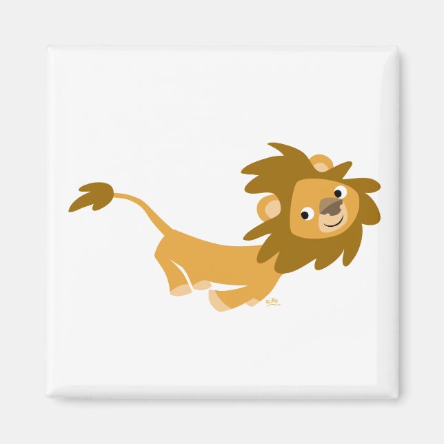 Lion-Cartoon-Magnet Magnet (Vorne)