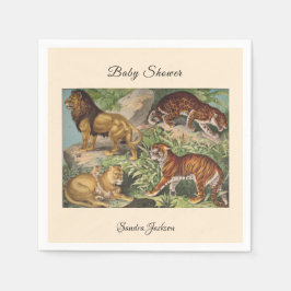 Lion cat Dschungel Gender Neutral Baby Dusche by M Serviette