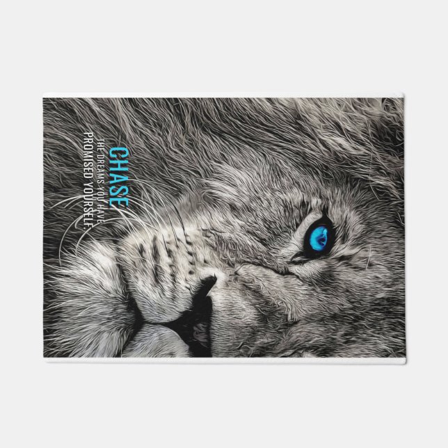Lion Chase Your Dreams Fußmatte (Vorderseite)