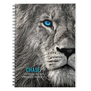 Lion Chase Your Dreams Notizblock
