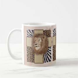 Lion Christian Cross Mug