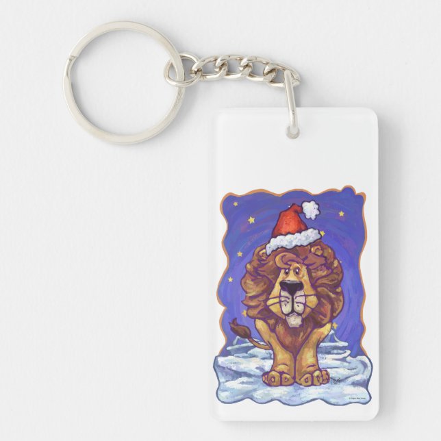 Lion Christmas Schlüsselanhänger (Vorderseite)