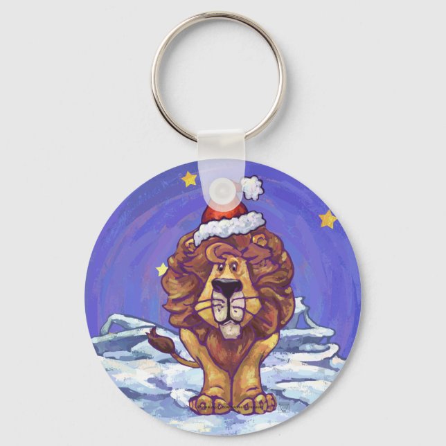 Lion Christmas Schlüsselanhänger (Vorderseite)