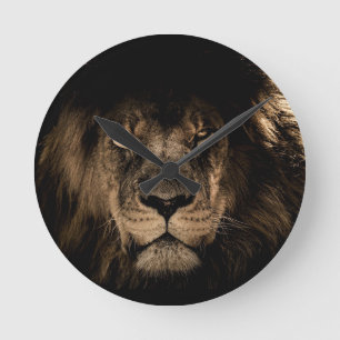 Lion Clock Runde Wanduhr