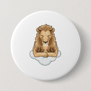 Lion Clouds Button