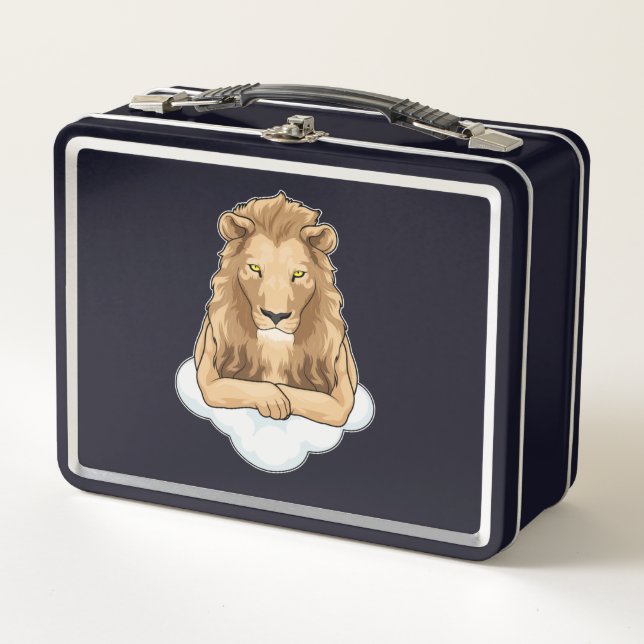 Lion Clouds Metall Brotdose (Vorderseite)