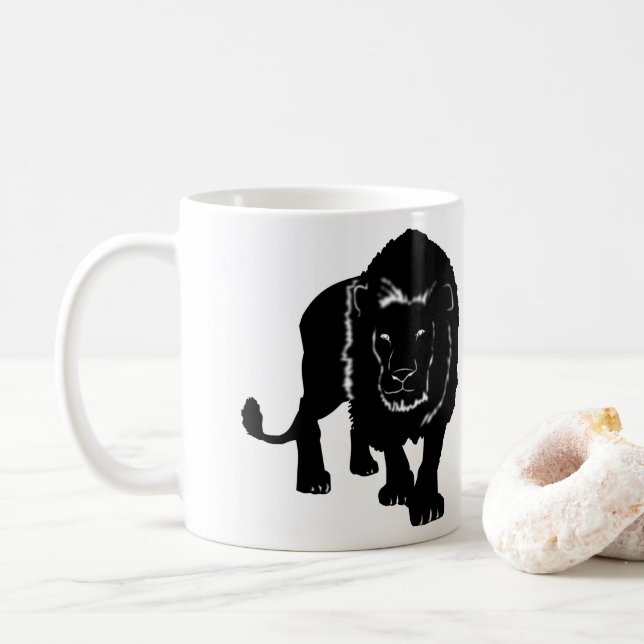 Lion Coffee Tasse - Ihre Farbe (Mit Donut)