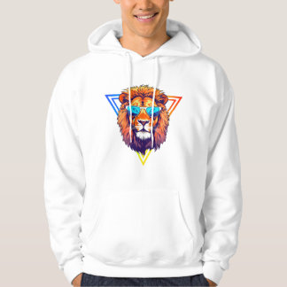 Lion coloré avec lunettes de soleil Sweat - shirt