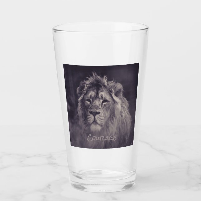 Lion Courage King of the Dschungel Glas (Vorderseite)