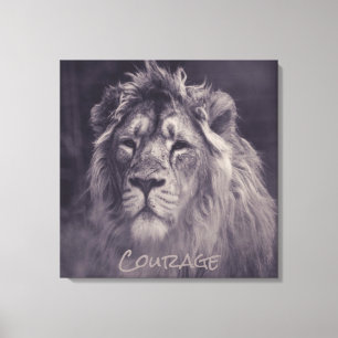 Lion Courage King of the Dschungel Leinwanddruck