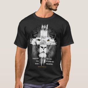 Lion Cross Jesus Christlicher Herr Gott Glaube Ges T-Shirt
