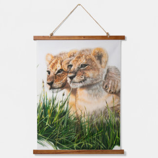 Lion cub besties décoration murale tapisseries