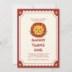 Lion Cub Birthday Bash: Whimsikale Party Einladung