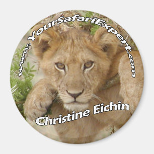 Lion Cub Magnet / Name-Tag (Text entfernen oder än