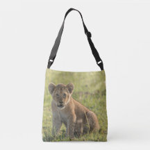 Lion Cub Natural Setting Crossbody Bag