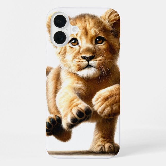 Lion Cub Phone Case iPhone 16 Plus Hülle (Rückseite)