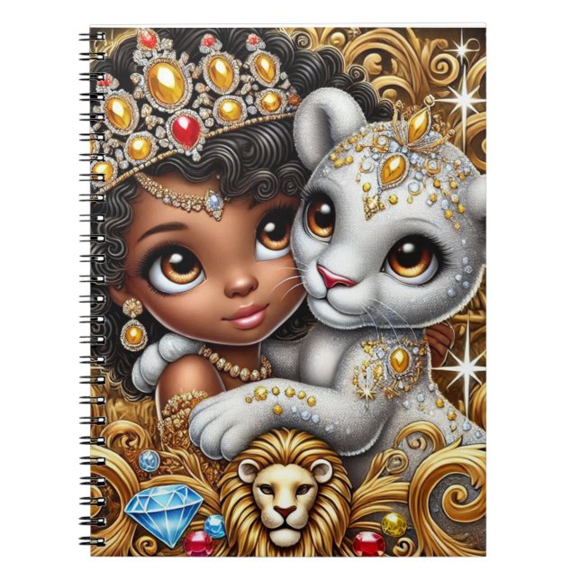 Lion Cub & Princess Notebook 2 Notizblock (Vorderseite)