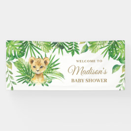 Lion Cub Tropical Greenery Dschungel Hintergrundba Banner
