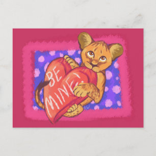 Lion Cub Valentine Postkarte