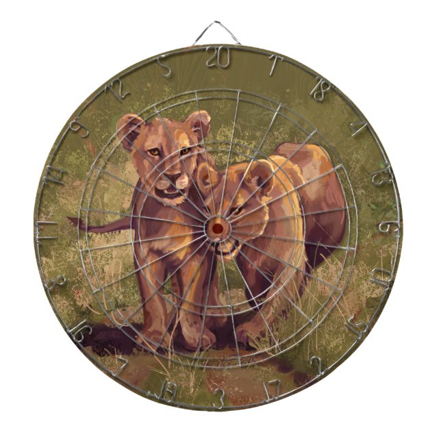Lion Cubs Dartscheibe (vorne)