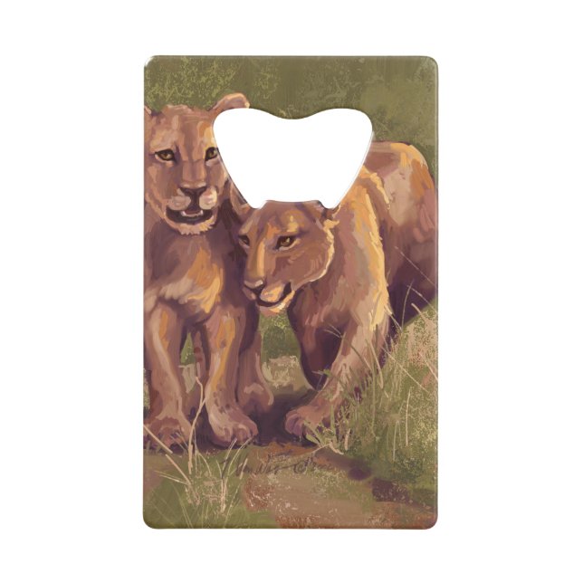 Lion Cubs Kreditkartenflaschenöffner (Vorderseite)