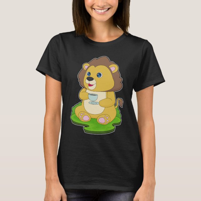 Lion-Cup-Kaffee T-Shirt (Vorderseite)
