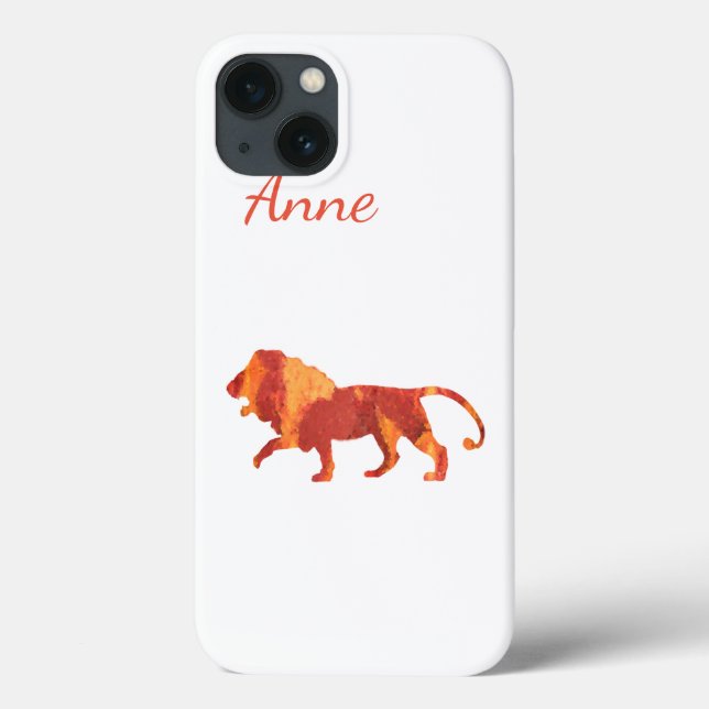Lion Custom Case-Mate iPhone Hülle (Rückseite)