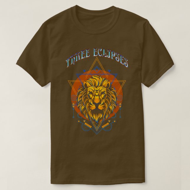 Lion Cyberpunk Dystopian Futuristic Postmoderne Wi T-Shirt (Design vorne)