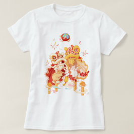 Lion-Dance-Kaninchen-T - Shirt am Montag