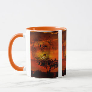 Lion De Juda Citation De La Bible Mug À Deux Tons