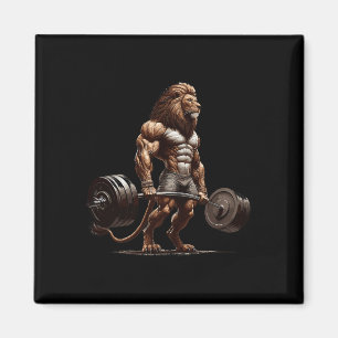 Lion Deadlift GYM Spaß Weightlift Fitness Magnet