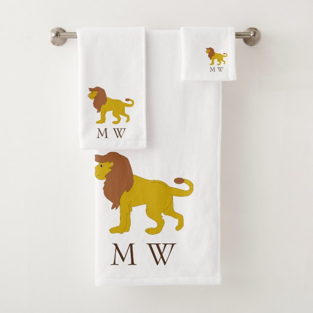 Lion Design Monogrammé (En situation)