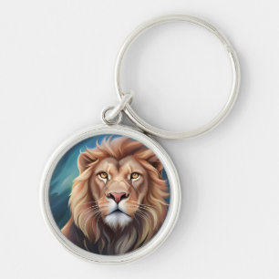 Lion Digital Art Portrait-56556 Schlüsselanhänger