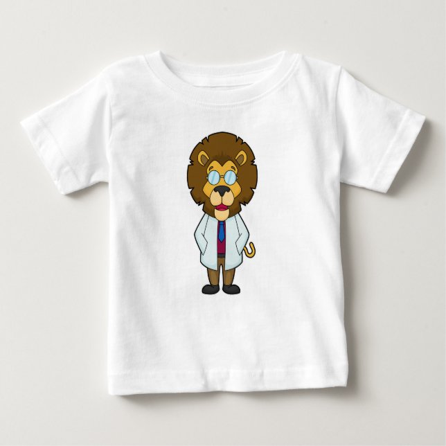 Lion Doctor's Coat Baby T-shirt (Vorderseite)
