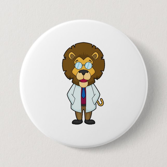 Lion Doctor's Coat Button (Vorderseite)