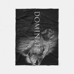 Lion Dominate wie ein Löwe Fleecedecke