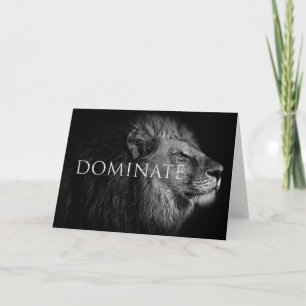 Lion Dominate wie ein Löwe Karte