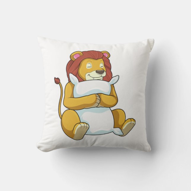 Lion dormant avec Coussin (Recto)