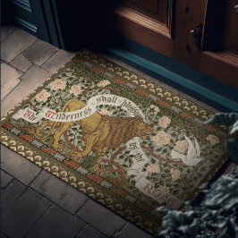 Lion Dove Wilderness Rose Walter Crane Fußmatte
